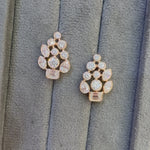 Load and play video in Gallery viewer, Bezel Cluster Earrings
