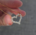 Load and play video in Gallery viewer, Diamond Heart Necklace
