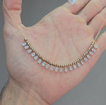 Load and play video in Gallery viewer, Oval Diamonds Bubbly Necklace
