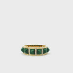 Load and play video in Gallery viewer, Malachite Pyramids Ring
