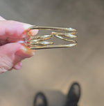 Load and play video in Gallery viewer, Gold Wired Double-Ring
