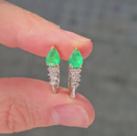 Load and play video in Gallery viewer, Emerald Trinkle Earrings
