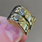 Load and play video in Gallery viewer, Gold Fold Ring
