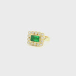 Load and play video in Gallery viewer, Emerald Birwaz Ring, Small Size
