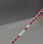 Load and play video in Gallery viewer, Ruby &amp; Diamond Collarbone Necklace
