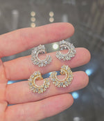 Load and play video in Gallery viewer, Diamonds Bouquet Earrings
