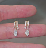 Load and play video in Gallery viewer, Pear Trajectory Earrings
