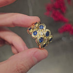 Load and play video in Gallery viewer, Sapphire Labyrinth Ring
