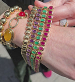 Load and play video in Gallery viewer, Amethyst Delights Tennis Bracelet

