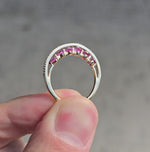 Load and play video in Gallery viewer, Pink Sapphires Constellation Ring
