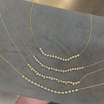 Load and play video in Gallery viewer, Round Bezel Line Necklace
