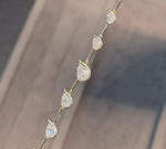 Load and play video in Gallery viewer, Semi-Bezel Pear Illusion Necklace
