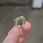 Load and play video in Gallery viewer, Rooftop Ring with Diamonds
