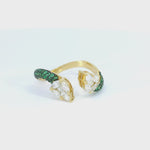 Load and play video in Gallery viewer, Emerald Stem Ring
