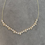 Load and play video in Gallery viewer, Mixed Cut Bezel Line Necklace
