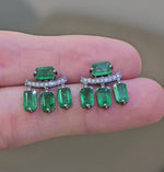 Load and play video in Gallery viewer, Emerald Arc Earrings
