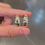 Load and play video in Gallery viewer, Diamond Polkadot Large Hoops
