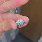 Load and play video in Gallery viewer, Blue Eye Diamond Necklace
