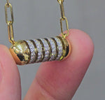 Load and play video in Gallery viewer, Spinning Capsule Necklace
