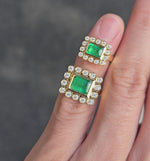 Load and play video in Gallery viewer, Emerald Birwaz Ring, Small Size
