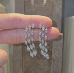 Load and play video in Gallery viewer, Triple Marquise Cascade Earrings
