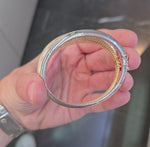 Load and play video in Gallery viewer, Gold Cigar Bracelet (Small Model)
