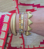 Load and play video in Gallery viewer, Rainbow Sapphires Tennis (Emerald Cut Shape)
