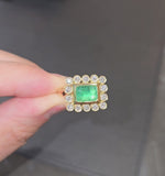 Load and play video in Gallery viewer, Emerald Birwaz Ring, Large Size
