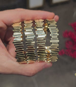 Load and play video in Gallery viewer, Wide Jagged Bracelet
