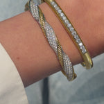Load and play video in Gallery viewer, Diamond Twist Bangle
