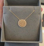 Load and play video in Gallery viewer, Hand-Engraved Ayat Al-Kursi Diamond Necklace
