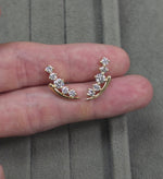 Load and play video in Gallery viewer, Diamond Sweep Earrings

