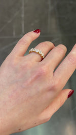 Load and play video in Gallery viewer, Multi-Shape Half Eternity Band
