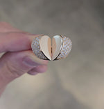 Load and play video in Gallery viewer, Heart Mirror Diamond Ring
