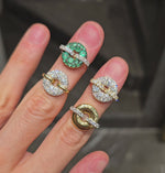 Load and play video in Gallery viewer, Emerald Glazed Donut Ring
