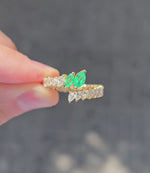 Load and play video in Gallery viewer, Pears, Emeralds &amp; Marquise in a Wrap
