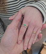 Load and play video in Gallery viewer, Emerald &amp; Multi Shaped Diamond Band
