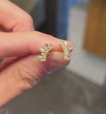 Load and play video in Gallery viewer, Tiara Earrings
