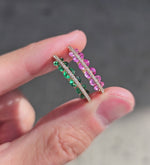 Load and play video in Gallery viewer, Pink Sapphires Constellation Ring

