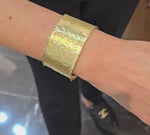 Load and play video in Gallery viewer, Hammered Gold Cuff
