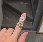 Load and play video in Gallery viewer, Diamond Sprinkles Donut Ring
