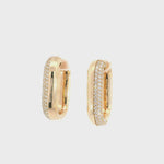 Load and play video in Gallery viewer, Double Dipped Diamond Hoops
