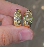 Load and play video in Gallery viewer, Diamond Polkadot Large Hoops
