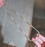 Load and play video in Gallery viewer, Gilded Diamond Sautoir Necklace
