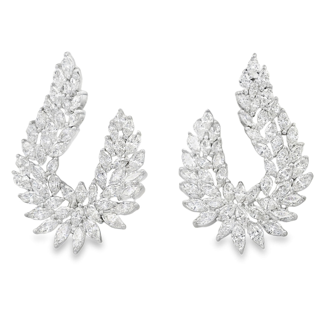 Diamond Plume Earrings
