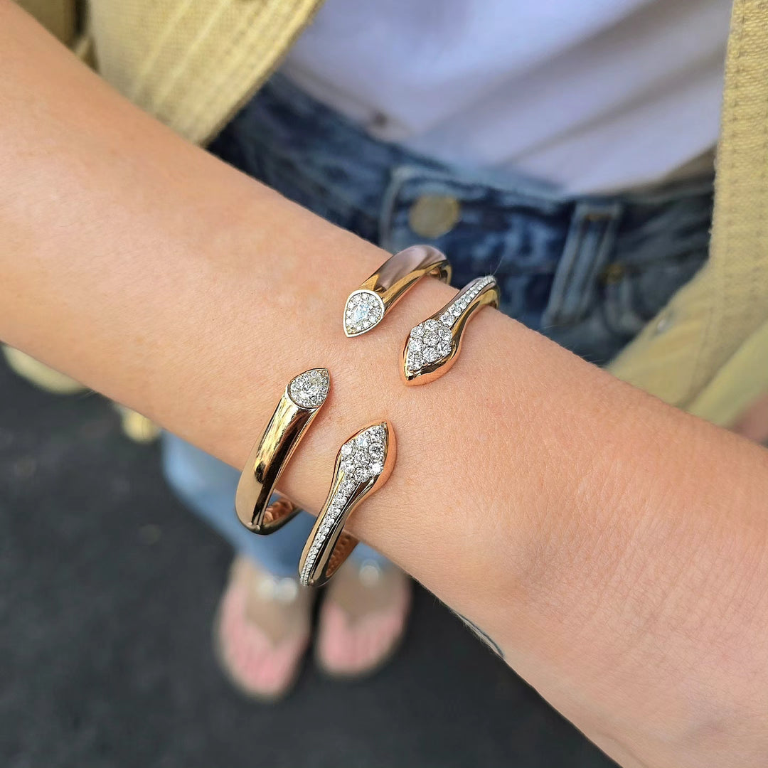 Dual Snake Head Bracelet