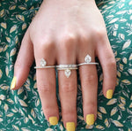 Load image into Gallery viewer, Diamond Band with Pear Illusion
