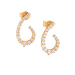 Load image into Gallery viewer, Graduating Pear Diamond Earrings
