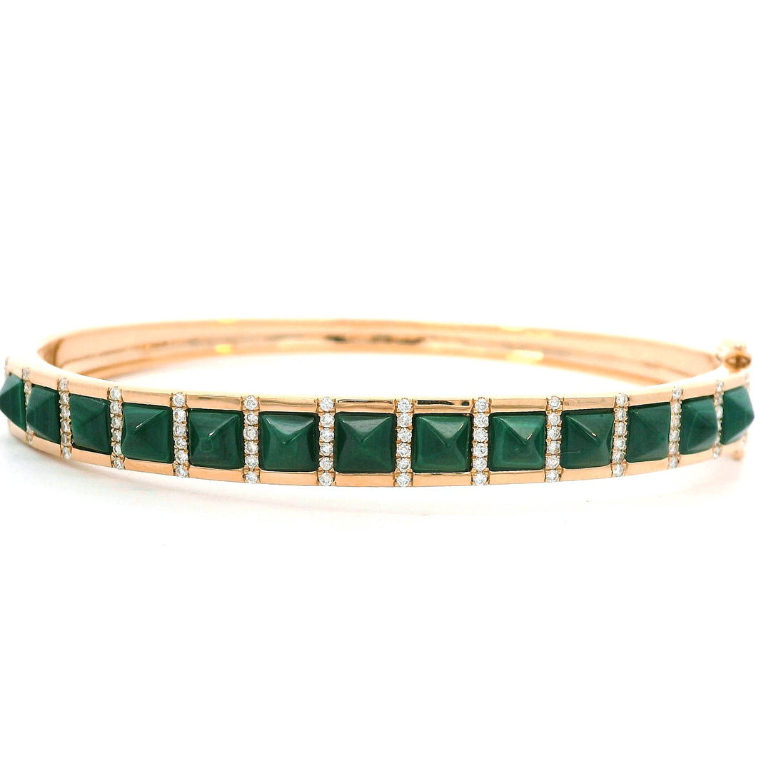 Malachite Pyramid Bracelet