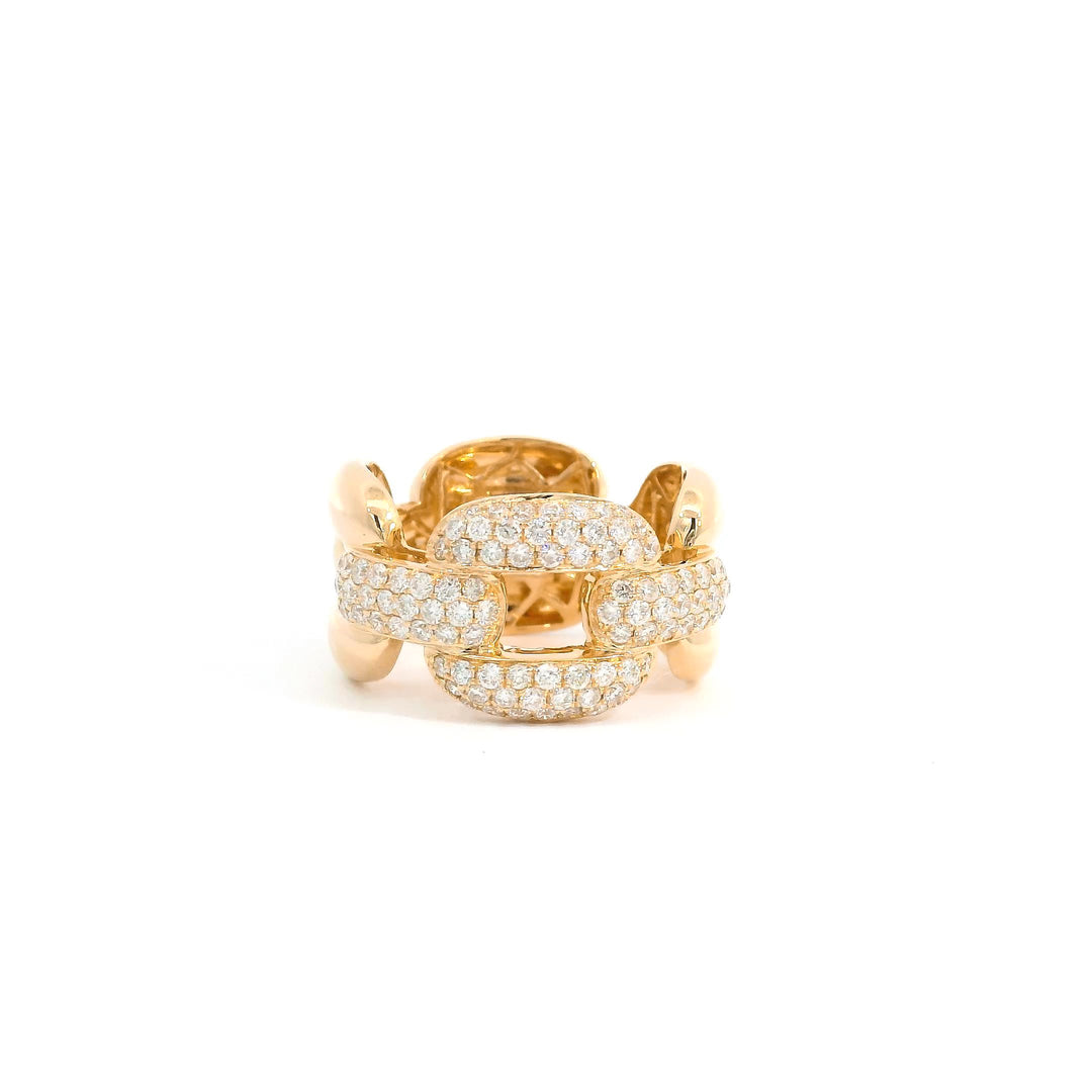 Bold Diamond Cuban Ring